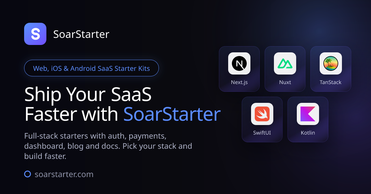SoarStarter - Product Image