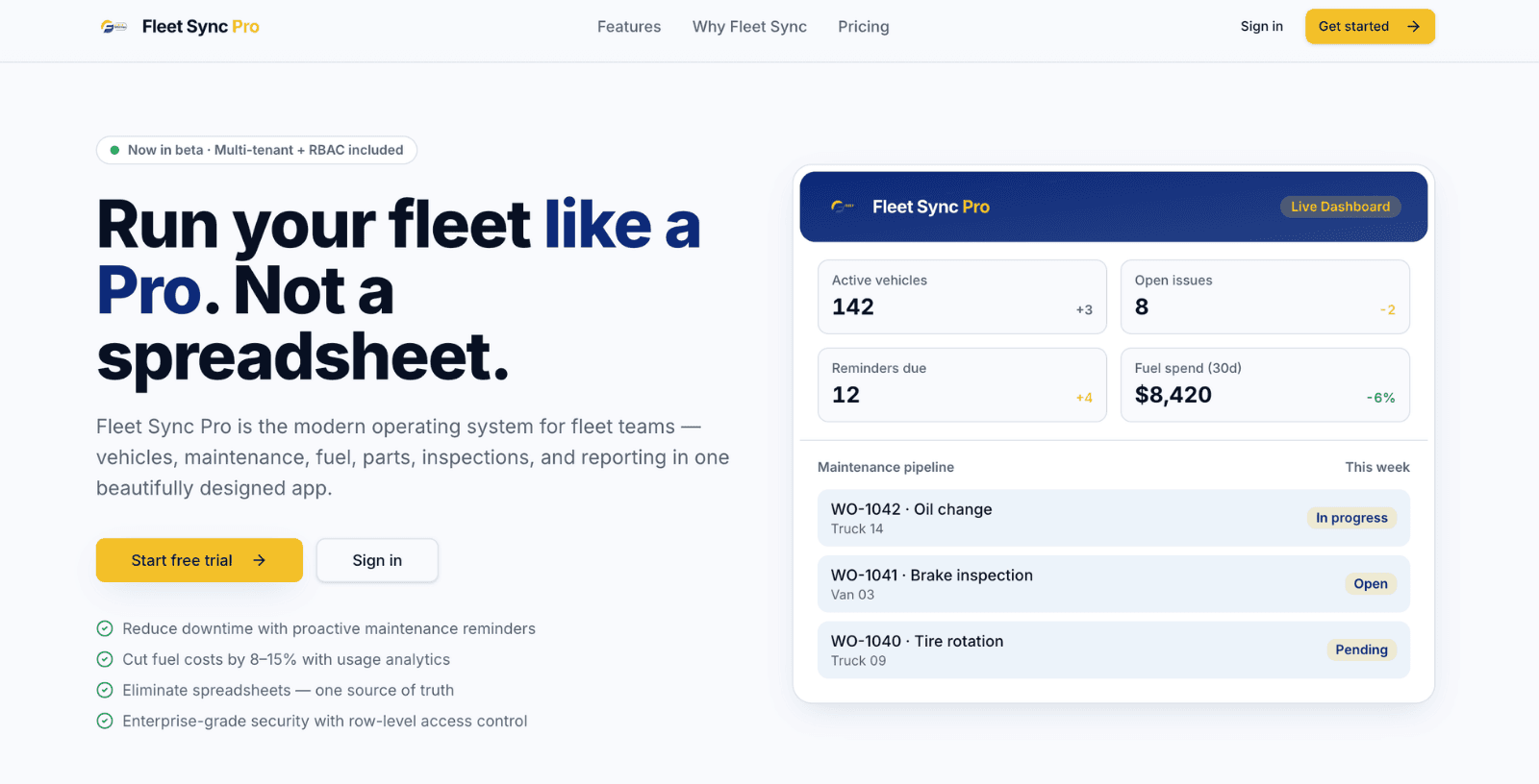 Fleet Sync Pro - Product Image