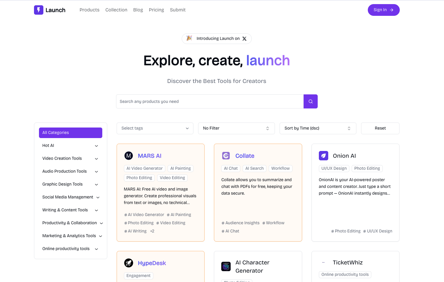 Launch - Product Image