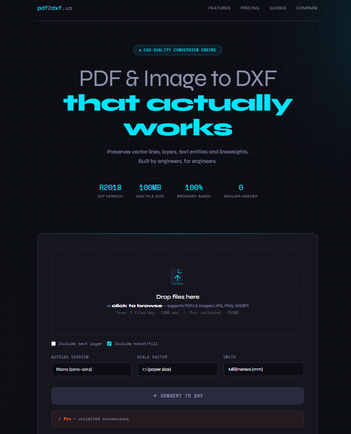 PDF2DXF - Product Image